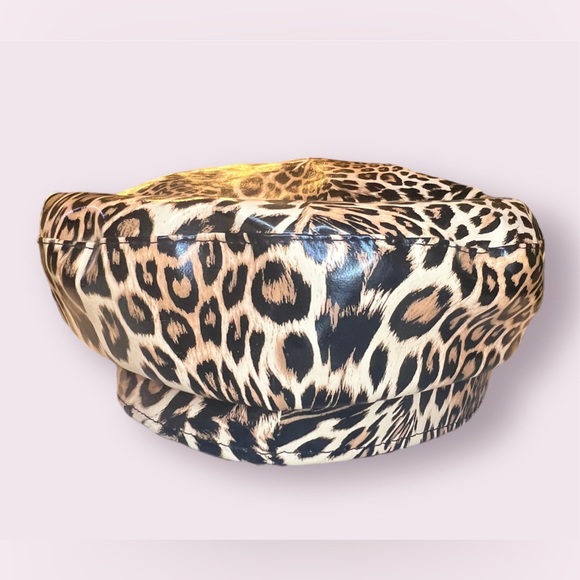 BCBGeneration Leopard Print Cabby Hat - Picture 4 of 8